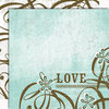 Black Market Paper Society - Lucky 'n Love Collection - 12x12 Double Sided Paper - Love Me Tender, CLEARANCE