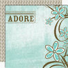 Black Market Paper Society - Lucky 'n Love Collection - 12x12 Double Sided Paper - Adore Me Darlin', CLEARANCE