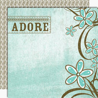 Black Market Paper Society - Lucky 'n Love Collection - 12x12 Double Sided Paper - Adore Me Darlin', CLEARANCE