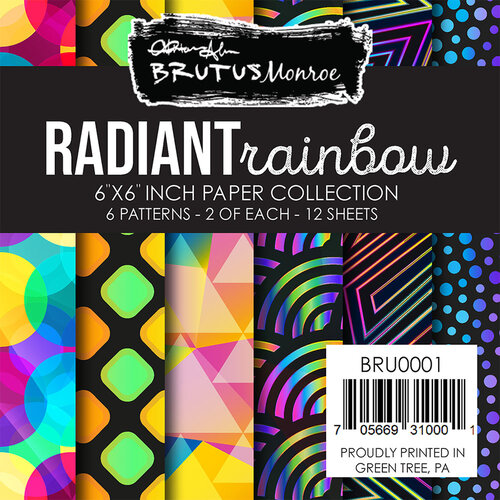 Brutus Monroe - 6 x 6 Paper Pad - Radiant Rainbow