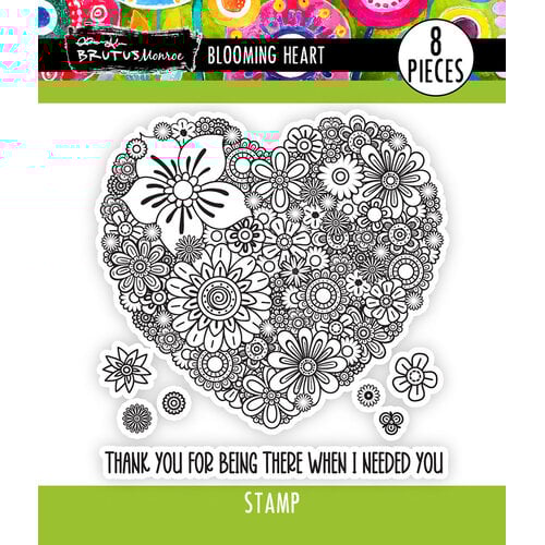 Brutus Monroe - Spring Awakening Collection - Clear Photopolymer Stamps - Blooming Heart