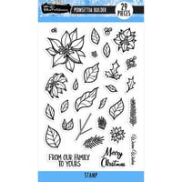 Brutus Monroe - Christmas - Clear Photopolymer Stamps - Poinsettia Builder