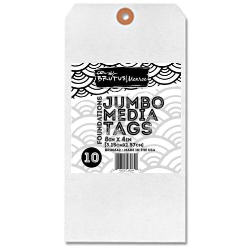 Brutus Monroe - Jumbo Media Tags - 4 x 8 - 10 Pack