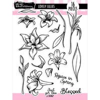 Brutus Monroe - Clear Photopolymer Stamps - Lovely Lilies