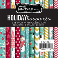 Brutus Monroe - Christmas - 6 x 6 Paper Pad - Holiday Happiness