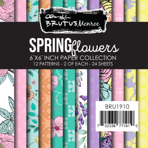 Brutus Monroe - 6 x 6 Paper Pad - Spring Flowers