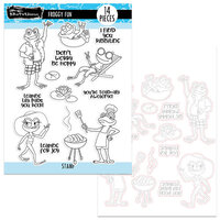 Brutus Monroe - Clear Photopolymer Stamp and Die Set - Froggy Fun
