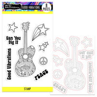 Brutus Monroe - Good Vibrations Collection - Clear Photopolymer Stamp And Die Set - Good Vibrations