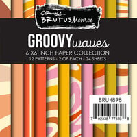 Brutus Monroe - Good Vibrations Collection - 6 x 6 Paper Pad - Groovy Waves