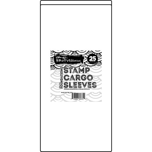 Brutus Monroe - Stamp Cargo Sleeves - Slimline - 4 x 9 - 25 Pack