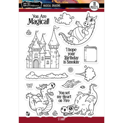 Brutus Monroe - Storybook Forest Collection - Clear Photopolymer Stamps - Magical Dragons