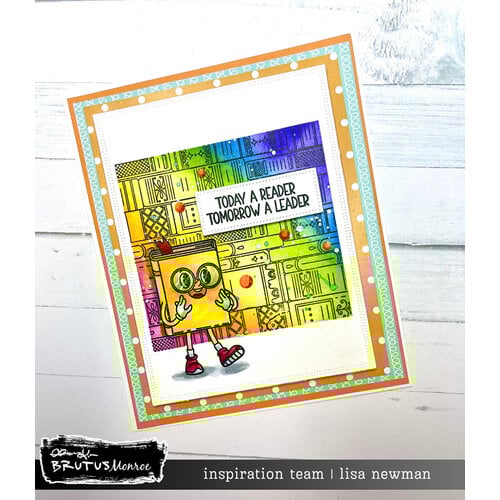 Brutus Monroe - Page Turner Collection - Clear Photopolymer Stamps - Book Stack