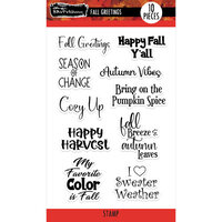 Brutus Monroe - Clear Photopolymer Stamps - Fall Greetings
