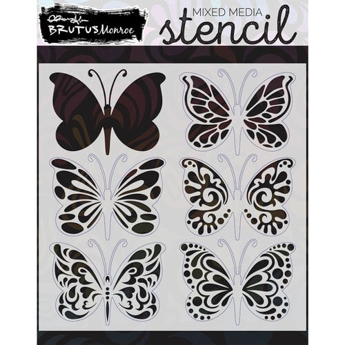 Brutus Monroe - Wings Of Lace Collection - Stencils - Build A Butterfly