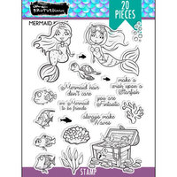 Brutus Monroe - Clear Photopolymer Stamps - Mermaid Kisses