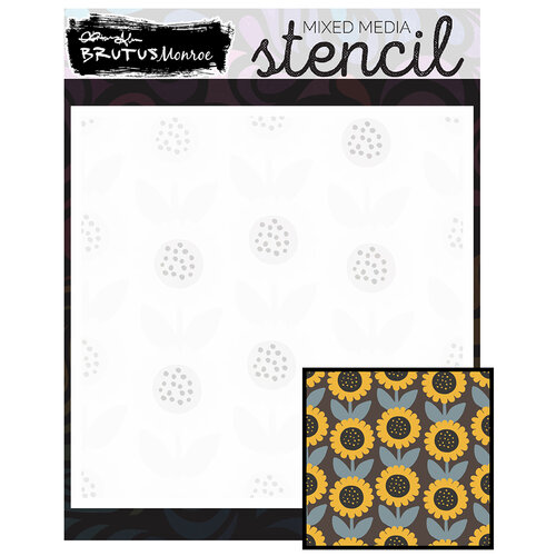 Brutus Monroe - Sunflower Soiree Collection - Stencils - Field Of Flowers