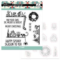 Brutus Monroe - Merry Making Collection - Die and Clear Photopolymer Stamp Set - Mantel Pieces One