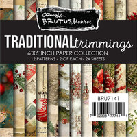 Brutus Monroe - Traditional Trimmings Collection - 6 x 6 Paper Pad -