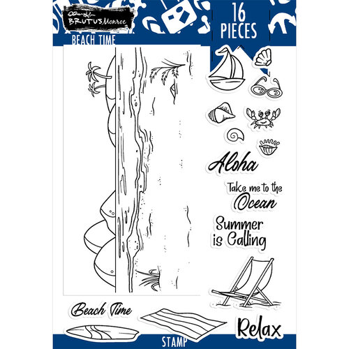 Brutus Monroe - Clear Photopolymer Stamps - Beach Time