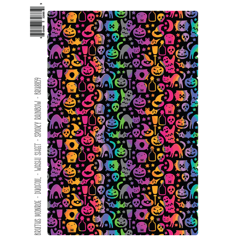 Brutus Monroe - Monroe Manor Collection - Washi Sheets - Spooky Rainbow