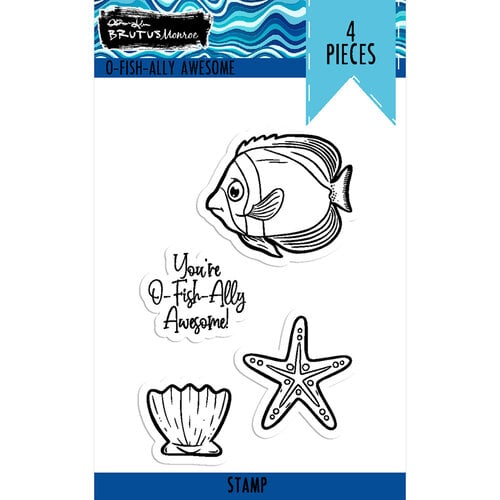 Brutus Monroe - Clear Photopolymer Stamps - O-Fish-Ally Awesome