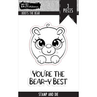 Brutus Monroe - Roundimal Collection - Clear Photopolymer Stamp and Die Set - Bear