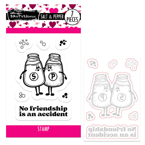 Brutus Monroe - Dynamic Duos Collection - Die and Clear Photopolymer Stamp Set - Salt And Pepper