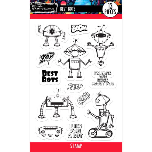 Brutus Monroe - Space Robots Collection - Clear Photopolymer Stamps - Best Bots