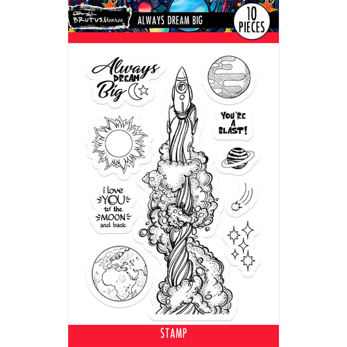 Brutus Monroe - Space Robots Collection - Clear Photopolymer Stamps - Always Dream Big