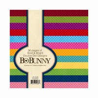 Bo Bunny - Double Dot Designs Collection - 6 x 6 Paper Pad - Bold and Bright