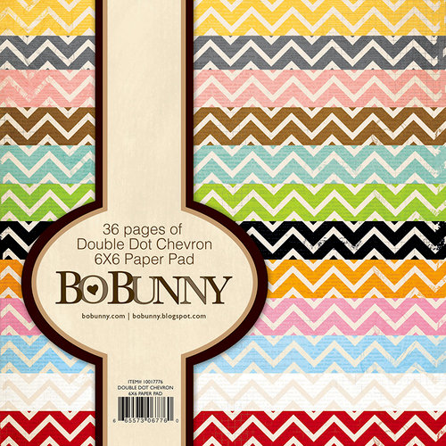 BoBunny - Double Dot Collection - 6 x 6 Paper Pad - Chevron