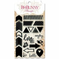 BoBunny - Essentials Collection - Clear Acrylic Stamp - To The Point