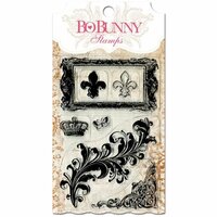 BoBunny - Essentials Collection - Clear Acrylic Stamp - Flourishes and Such