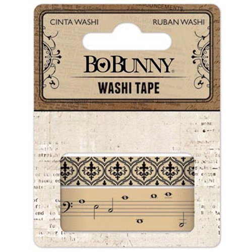 Bo Bunny - Kraft Collection - Patterned Washi Tape - Kraft
