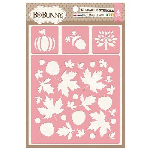 Bo Bunny Falling Leaves Stickable Stencil