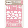 BoBunny - Stickable Stencils - Summertime