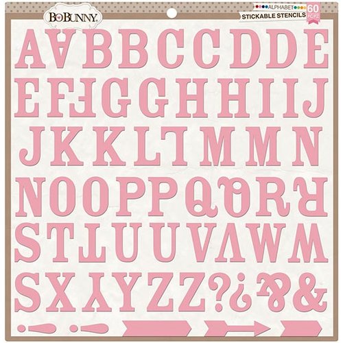 BoBunny - Stickable Stencils - Alphabet