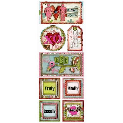 Bo Bunny Press - Persuasion Collection - Cardstock Stickers - Adore