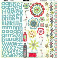 Bo Bunny - Alora Collection - 12 x 12 Cardstock Stickers - Combo