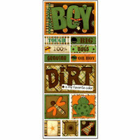 Bo Bunny Press - U Bug Me Collection - Cardstock Stickers - Bug Boy