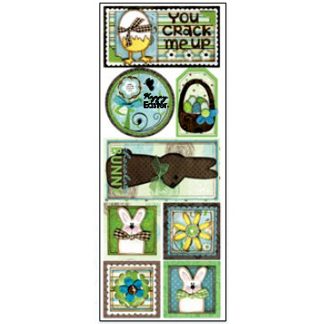Bo Bunny Press - Abbey Road Collection - Cardstock Stickers - Chocolate Bunny, CLEARANCE