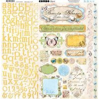 Bo Bunny - Country Garden Collection - 12 x 12 Cardstock Stickers - Combo