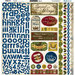 Bo Bunny Press - Cambridge Collection - 12 x 12 Cardstock Stickers - Cambridge Combo