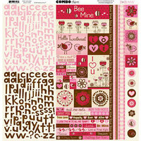 Bo Bunny - Crazy Love Collection - Valentine - 12 x 12 Cardstock Stickers - Crazy Love Combo