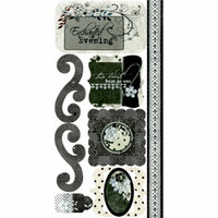 Bo Bunny Press - Unforgettable Collection - Cardstock Stickers - Enchanted Evening, CLEARANCE