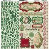 Bo Bunny Press - Father Christmas Collection - 12 x 12 Cardstock Stickers - Combo