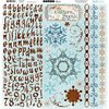 Bo Bunny Press - Snowfall Collection - 12 x 12 Cardstock Stickers - Combo