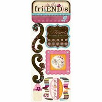 Bo Bunny Press - Sophie Collection - Cardstock Stickers - Friends To The End