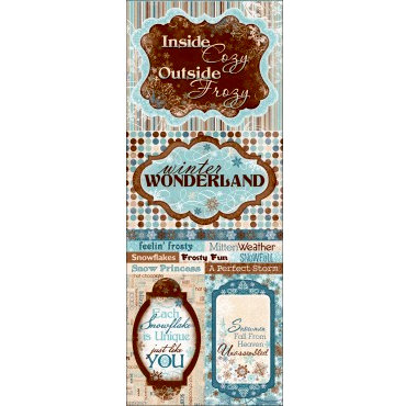 Bo Bunny - Snowfall Collection - Cardstock Stickers - Feelin' Frosty