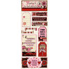 Bo Bunny Press - Crazy Love Collection - Valentine - Cardstock Stickers - Family Love